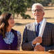 Janet (D’Arcy Carden) and Michael (Ted Danson) plan the ultimate neighborhood.